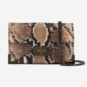 The Kooples• medium EMILY LEATHER CLUTCH BAG NWT